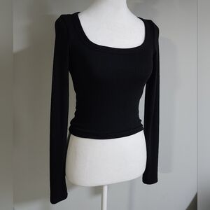 NWT Wild Fable Long Sleeve Top, XXS, Black